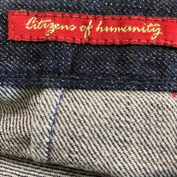 Citizens of Humanity Knee Length Denim Skirt - Picture 4 of 7